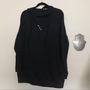 Black Thin Hoodie
